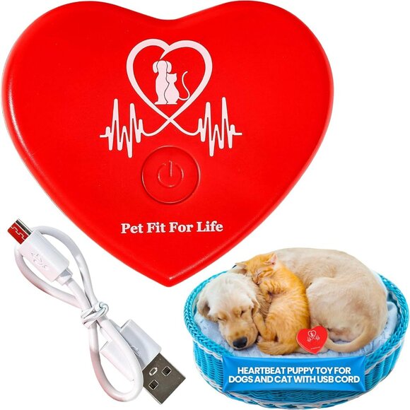 Rechargeable Red Heartbeat Simulator with USB Cord – Long-Lasting Heartbeat Toy - Picture 1 of 8
